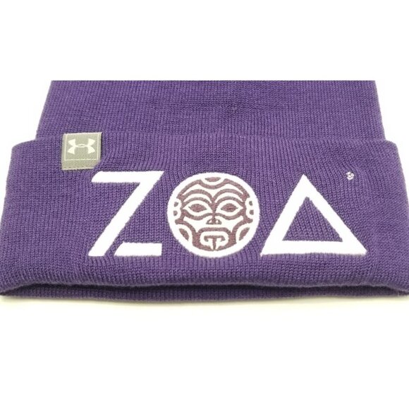 Under Armour ZOA Energy Drink (The Rock) Purple Beanie Winter Hat OSFA New Tags - Picture 3 of 5
